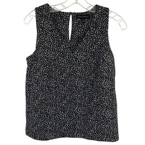 Banana Republic Black Leopard Print Knit Top